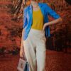 Áo blazer túi ốp Blue 2