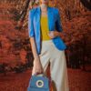 Áo blazer túi ốp Blue 3