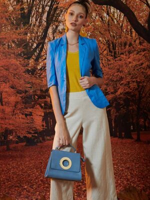 Áo blazer túi ốp Blue 3