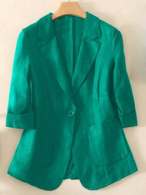 Áo blazer túi ốp Green 1