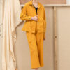 Áo khoác nhung cổ đức có đai buộc Yellow 3
