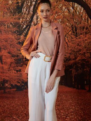 Áo blazer dài tay túi cơi Pink 1