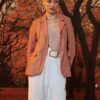 Áo blazer dài tay túi cơi Pink 4