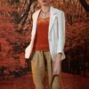 Áo blazer dài tay túi cơi White 3