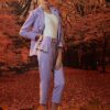 Áo khoác dài tay Lilac 4