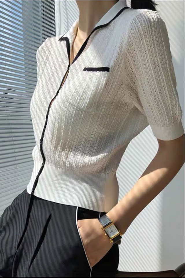 ZB290066WH.1 Áo cardigan len White 1