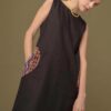 Váy đầm gile túi xoáy thổ cẩm Black 7
