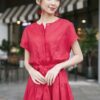 Váy đầm chân váy dúm tầng Red 7