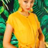 Váy đầm chân váy dúm tầng Yellow 6