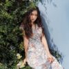 Váy đầm ren dáng mullet Beige Floarl 1