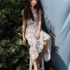 Váy đầm ren dáng mullet Beige Floarl 5