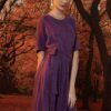 Váy đầm chun eo Purple 1