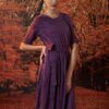 Váy đầm chun eo Purple 2