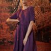 Váy đầm chun eo Purple 3