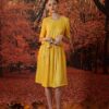 Váy đầm chun eo Yellow 4