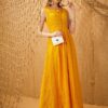 Váy đầm maxi ren Yellow