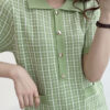 Váy đầm len cổ sơ mi Lime 1