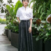 Quần xẻ gấu, cạp chun sau Black Stripe 2