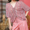 Quần xẻ gấu, cạp chun sau Pink 3