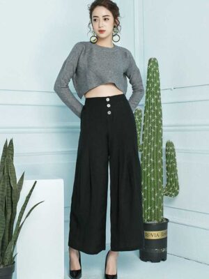 Quần 3 cúc Black 1