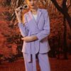 Quần côn xẻ gấu trước Lilac 3