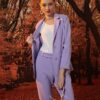 Quần côn xẻ gấu trước Lilac 8