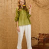 Quần cạp chun gấu lơ vê White 3