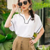 Quần xẻ gấu có moi Brown 4