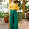 Quần xẻ gấu có moi Green 1