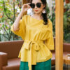 Quần xẻ gấu có moi Green 2