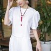 Quần ống đứng khóa sườn White 1