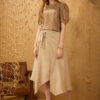 Chân váy đai sừng Beige 1