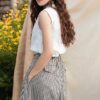 Áo sơ mi túi ngực không tay White 2