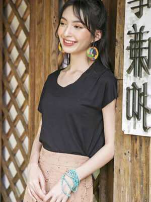 Áo thun croptop Black 2