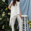 Áo kiểu nữ buộc nơ White 2