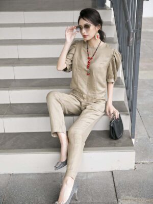 Áo croptop tay bồng Greybe 2