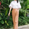 Áo sơ mi nữ cổ tàu White 1