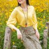 Áo sơ mi nữ cổ tàu Yellow 3