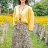 Áo sơ mi nữ cổ tàu Yellow 4