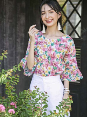 Áo kiểu nữ hoa sứ 2