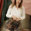 Áo sơ mi dài tay túi ngực White 1