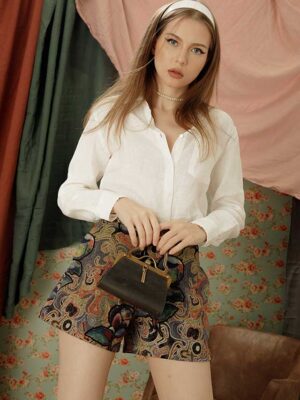 Áo sơ mi dài tay túi ngực White 1