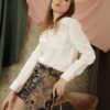 Áo sơ mi dài tay túi ngực White 2