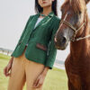 Áo blazer túi phối thổ cẩm Green 3