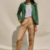 Áo blazer túi phối thổ cẩm Green 5