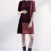 Váy đầm nhung phối 3 màu Ruby 3
