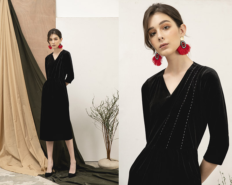 Mẫu đầm với form dáng ôm body tinh tế, tôn lên triệt để mọi đường cong trên cơ thể người phụ nữ