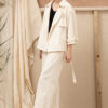 Set bộ nhung có đai buộc White 4
