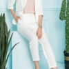 Áo blazer túi ốp White 2
