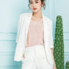 Áo blazer túi ốp White 3